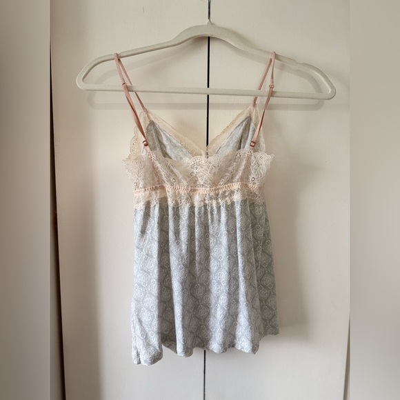 Eberjey Lace Trim Y2K Modal Babydoll Top & PJ Cami Top - Picture 2 of 4